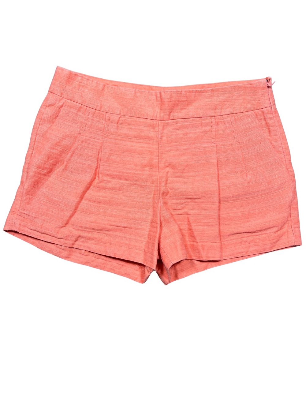 J. Crew Cotton/Linen Blend Coral Shorts, Size 6